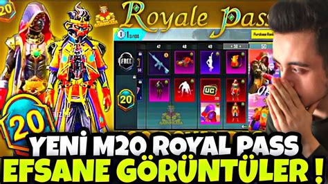 YENİ M20 ROYAL PASS EFSANE GÖRÜNTÜLER M20 RP 1 50 ÖDÜLLERİ M20