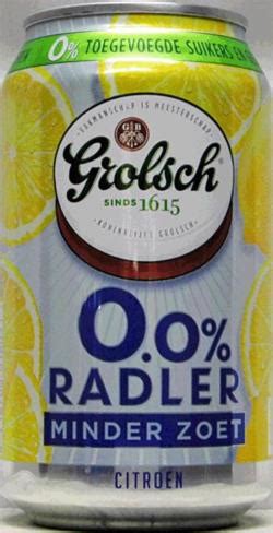 GROLSCH Shandy Alcohol Free 330mL RADLER MINDER ZOET Netherlands