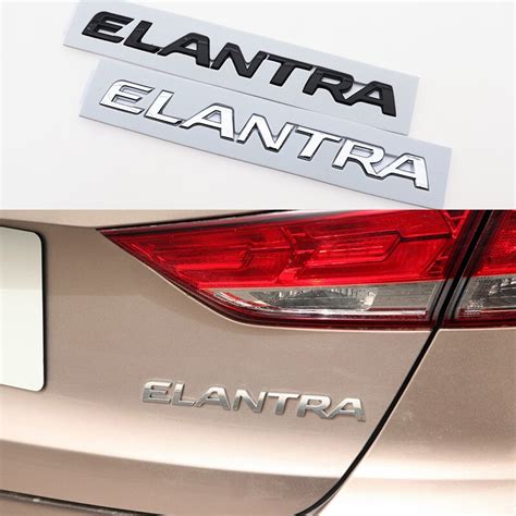 Etiqueta Engomada 3D ELANTRA ABS Del Logotipo Del Coche Pegatina De