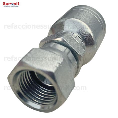 Conector Recto Rosca Jic Flare Hembra Manguera R Y R