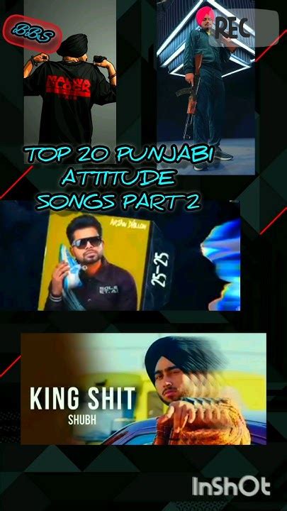 Top 20 Punjabi Attitude Songs Part 2 Bbs Shorts Youtube