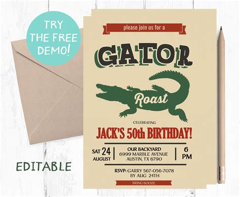 Printable Invitations Invitation Paper Roast Booze Save Yourself