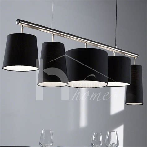 150 Luminaire suspension contemporain en nickel chromé abat jour en