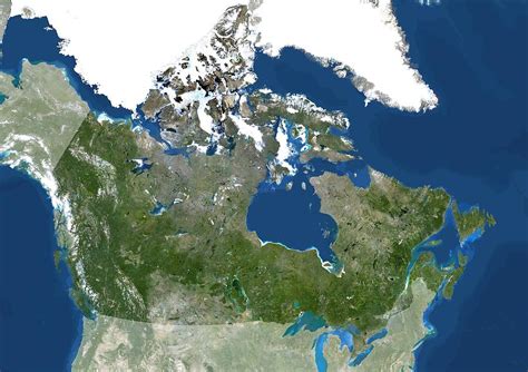 Canada, Satellite Image Photograph by Planetobserver - Pixels