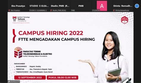 fakultas teknik telekomunikasi  elektro ftte gelar campus hiring