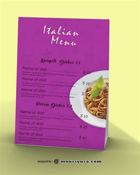 3 Italian Menu Template Free Psd Mous Syusa