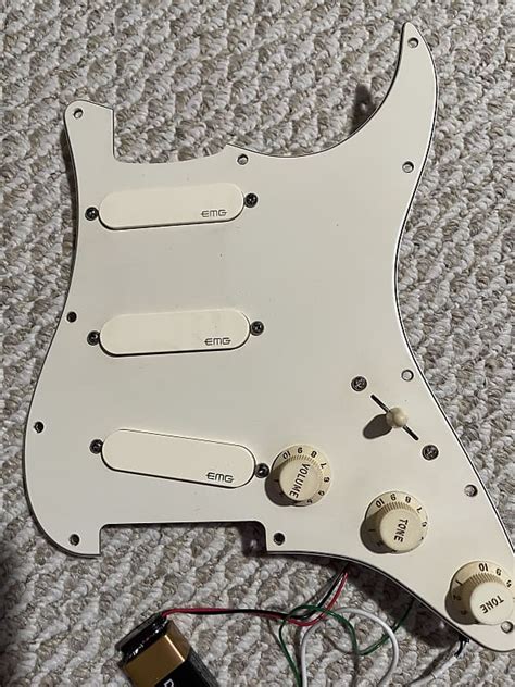 EMG DG20 David Gilmour Pre Wired Loaded Strat Pickguard Reverb