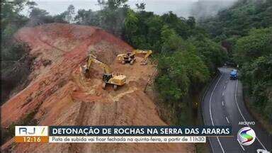 RJ1 TV Rio Sul Pista de subida da Serra das Araras será interditada