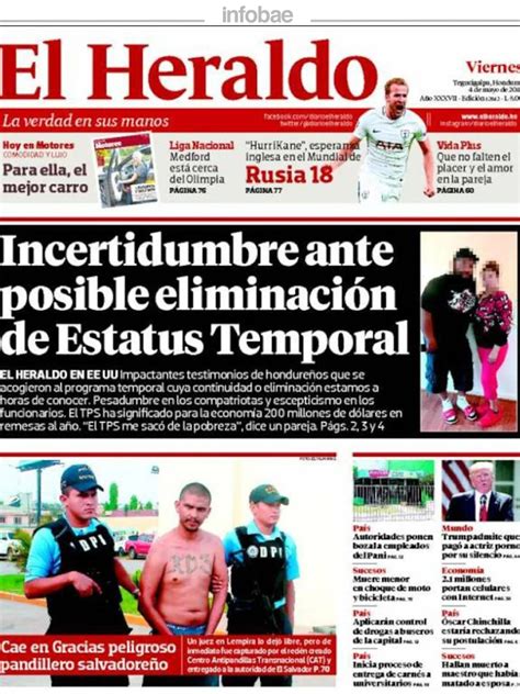 El Heraldo Honduras Viernes 04 De Mayo De 2018 Infobae