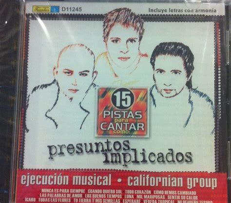 Cd Pistas Pistas Para Cantar Como Presuntos Implicados Amazon