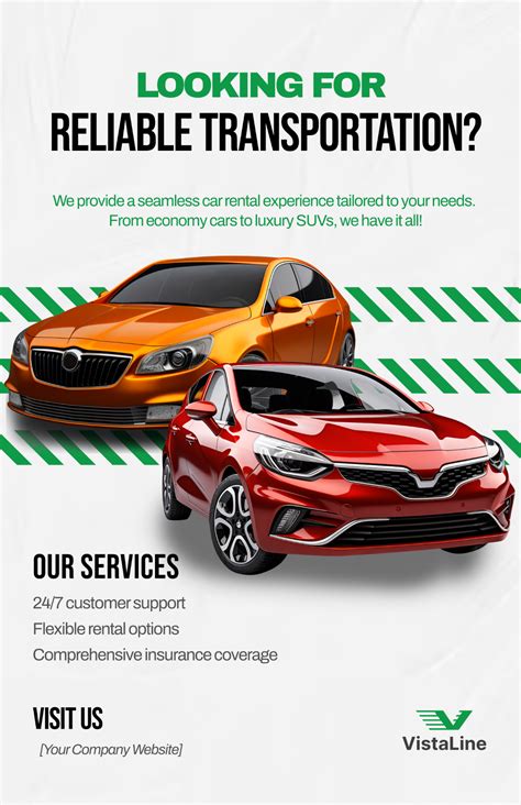 Free Car Rental Digital Poster Template to Edit Online