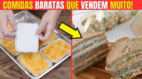 10 TIPOS DE COMIDAS BARATAS PARA FAZER EM CASA E VENDER YouTube