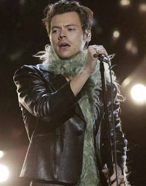 Grammy 2021 Harry Styles Jacket Grammys Harry Styles Black Jacket