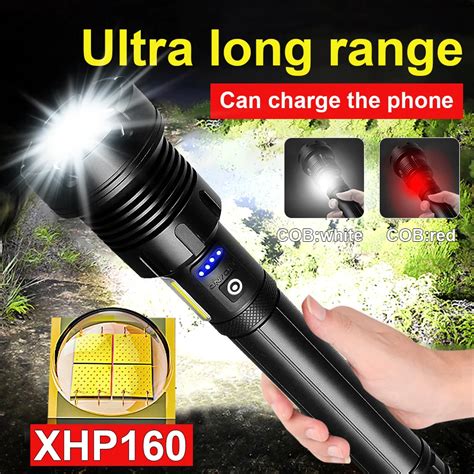 Xhp Cob Most Powerful Led Flashlight Torch Light High Power Xhp