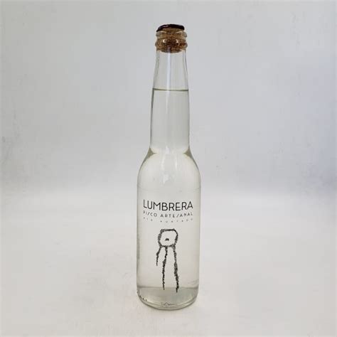 Lumbrera Pisco Artesanal Transparente 330cc Biblioteca Del Pisco