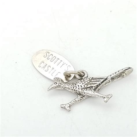 Vintage Sterling Silver Road Runner Charm With Scottys Etsy