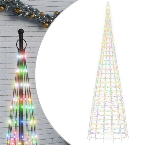 Led Weihnachtsbaum F R Fahnenmast Leds Mehrfarbig Cm Weddig