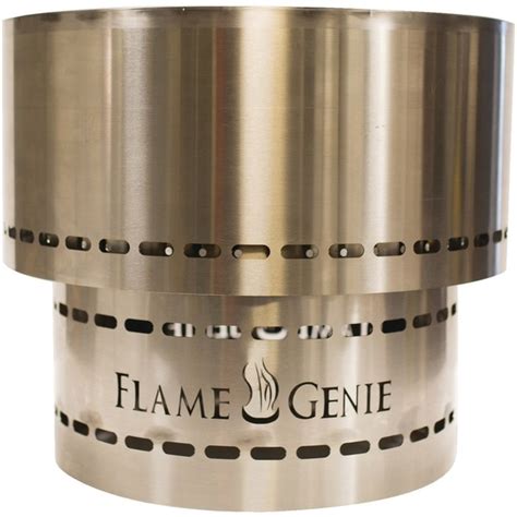 Flame Genie Flame Genie INFERNO Wood Pellet Fire Pit (Stainless Steel) FG-19-SS | Zoro