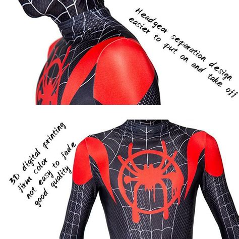 Spiderman Cosplay Costume Pour Enfants Spider Man Dans Le Spider Verse