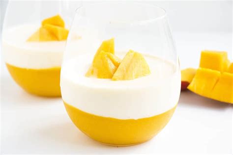 Refreshing Mango Panna Cotta Baking Ginger