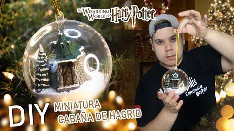 tutorial de miniatura cabaña de Hagrid en esfera de Navidad HARRY