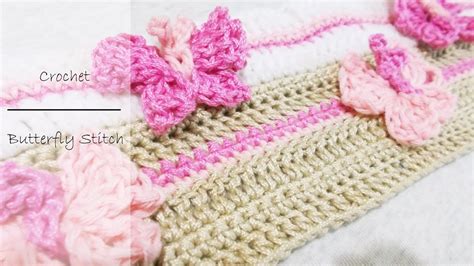 How To Crochet The Butterfly Stitch Youtube