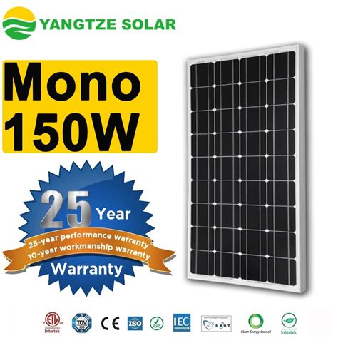 Yangtze Volt Watt Monocrystalline Solar Panel Kit China