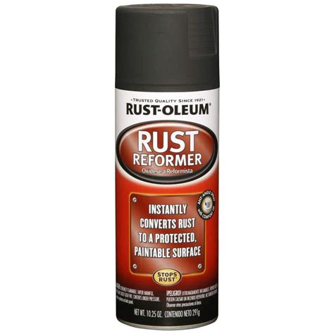 Rust Oleum Automotive 10 25 Oz Rust Reformer Flat Black Spray Paint 6