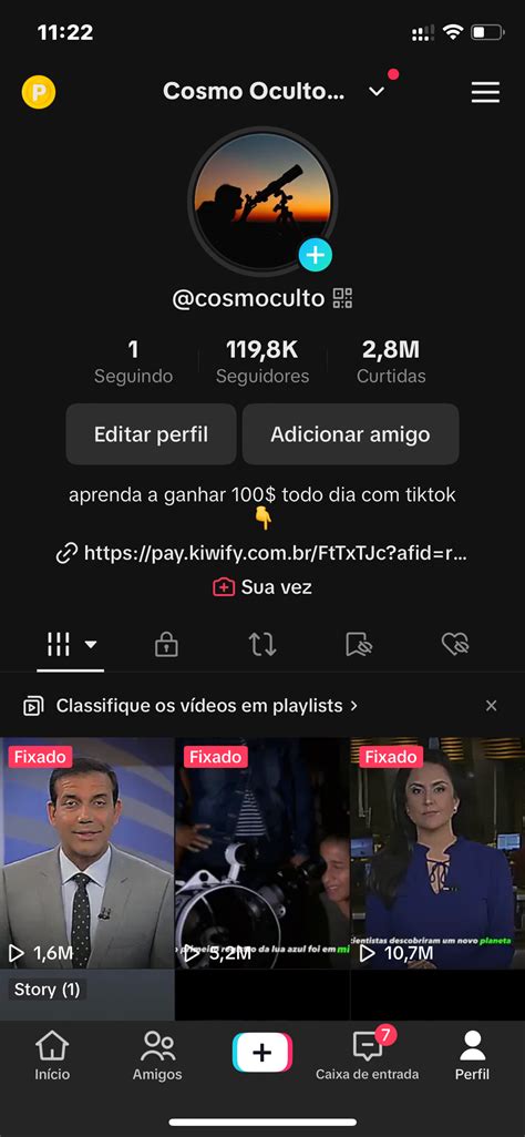 Conta Tik Tok Monetizada Super Engajada K Seguidores M Curtidas