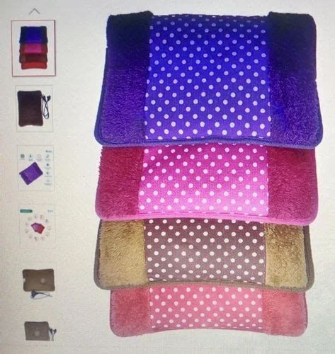 Rectangular Rubber Electric Velvet Hot Water Bag Size L At Piece In New Delhi