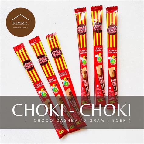 Jual CHOKI CHOKI CHOCO CASHEW 10 GRAM ECER CHOKI CHOKI COKELAT PASTA