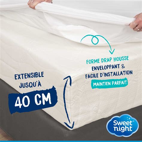 Protege Matelas Grand Bonnet Cm Sweetnight