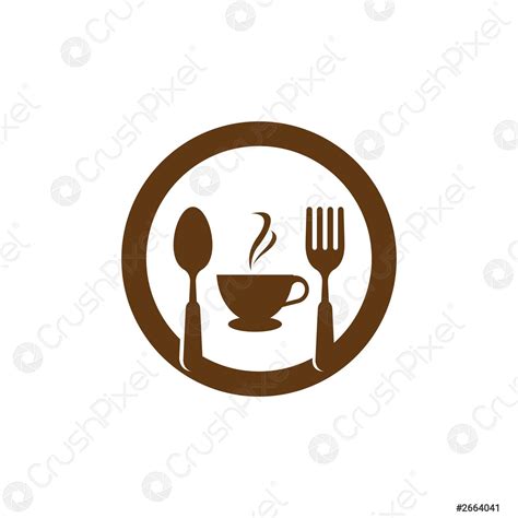 Cafe Resto Logo Vector Icon Stock Vector Crushpixel