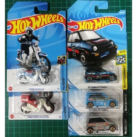 Hot Wheels Honda Monkey City Turbo Ii Zamac Mini Vintage Motorcycle Cb Cafe Racer Super