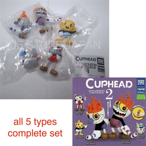 Cuphead And Mugman Figure Collection 2 All 5 Types Complete Set Capsule