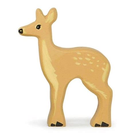 Figurine En Bois Animaux De La For T Daim Cm Tender Leaf Toys