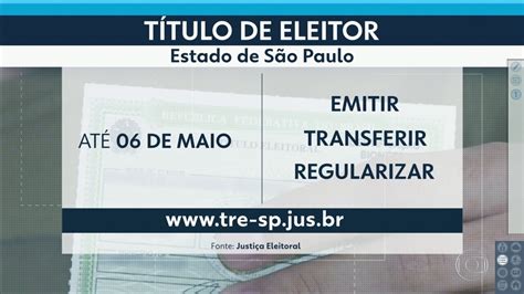 V Deo Eleitor Tem At De Maio Para Regularizar O T Tulo Para As