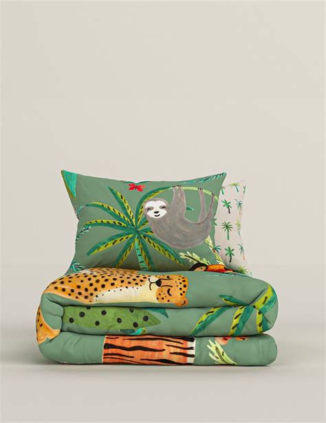 Jungle Pure Cotton Bedding Set | M&S Collection | M&S | Cotton bedding ...