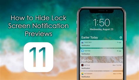 How To Hide Lock Screen Notification Previews On Ios Iphone X