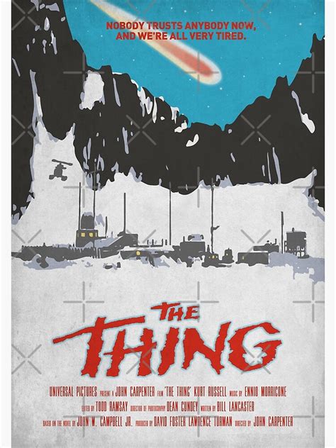 The Thing By John Carpenter With Kurt Russell 1982 Horror Movie Wall