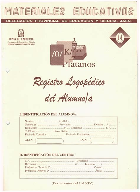 Registro Logopedico Logopeda Sin Recursos