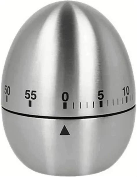 Egg Shaped Timer Metal Kitchen Timer Mechanical Rotating