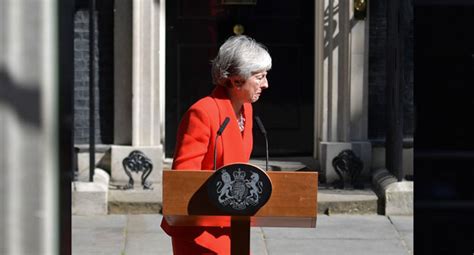 Photos British Pm Theresa May In Tears As She Announces Resignation