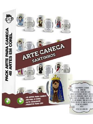 48 Artes Para Caneca Santinhos Editavel Em Corel Draw Compre Produtos