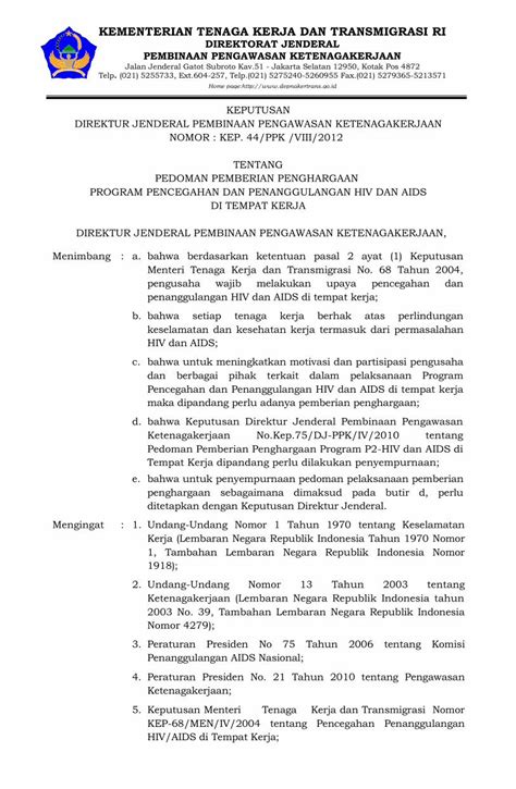 Pdf Pedoman Pemberian Penghargaan Program Pencegahan Dan