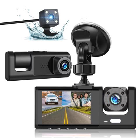 Tsv Channel Dash Cam P Dvr Car Camera Front Rear Inside View