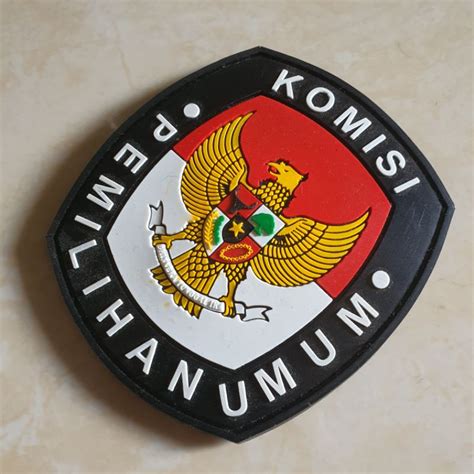 Jual Patch Rubber Komisi Pemilihan Umum Pemilu Tempelan Karet Emblem