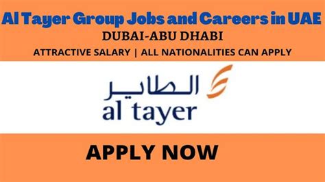 Al Tayer Group Announced Job Vacancies In UAE Jobs Jointer