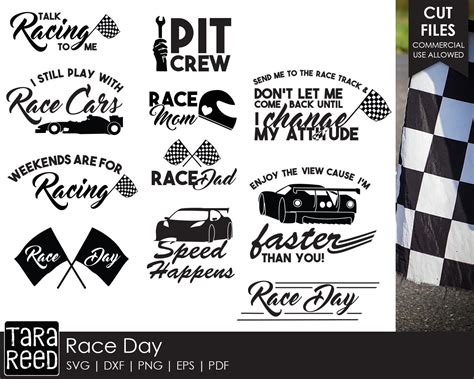 Race Day Car Racing Svg And Cut Files For Crafters Etsy