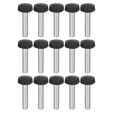 Pack M X Mm Threaded Knurled Thumb Screws Zinc Plated Carbon Steel